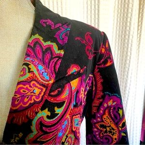 Paisley Perfect Psychedelic black and multicolor jacket Blazer cool casual